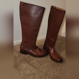 $FRYE CHELSEA ZIPER BACK BOOTS